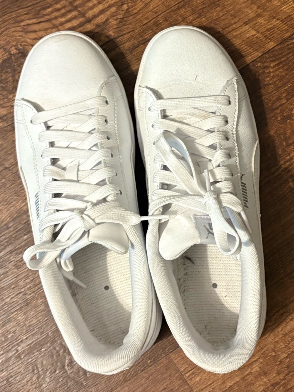Puma Women's White Lace-Up Sneakers
